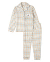 2 Piece Kids "Let Your Dreams Set Sail" Pointelle Plaid Pajama Set