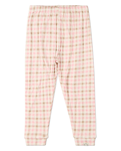 2 Piece Kids "Let Your Dreams Set Sail" Pointelle Plaid Pajama Set