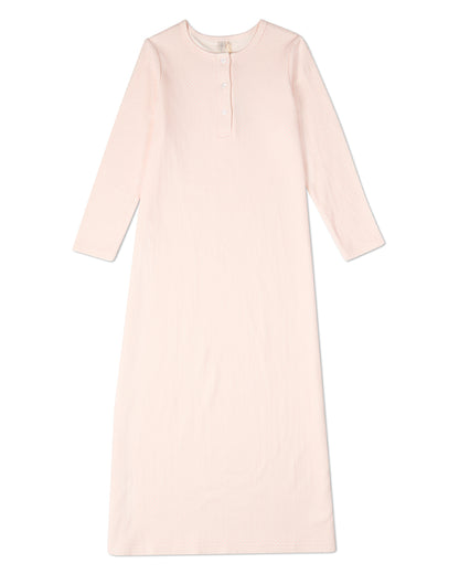 Girls 100% Cotton Mid-Length Nightgown with All-Over Abstract Pattern