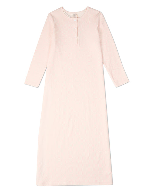Girls 100% Cotton Mid-Length Nightgown with All-Over Abstract Pattern