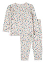 2 Piece Girls "Candied Hearts" Pointelle Pull-On Pajama Set : Color: Multi Color Print