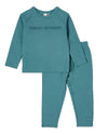 2 Piece Kids "Sweet Dreams" Cotton Rich Fleece 3D Embossed Pajama Set : Color: Arctic