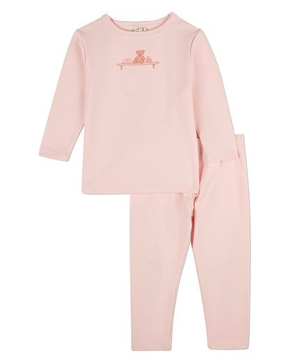 2 Piece Kids "Bear On A Shelf" Modal-Blend Pull-On Pajama Set