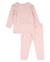 2 Piece Kids "Star Light, Star Bright" Ribbed Pointelle Pajama Set