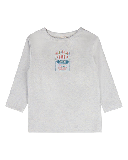 2 Piece Kids "Create Your Own Dreams" Cotton-Rich Heather Pajama Set