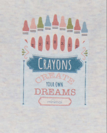 2 Piece Kids "Create Your Own Dreams" Cotton-Rich Heather Pajama Set