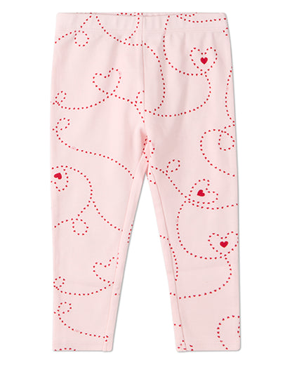 2 Piece Girls "Entangled Hearts" 100% Cotton Pullover Pajama Set