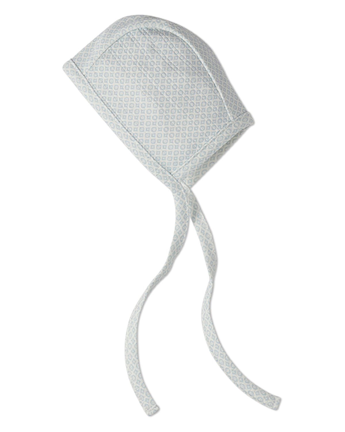 Baby "Allover Abstract Print" 100% Cotton Pointelle Knit Bonnet