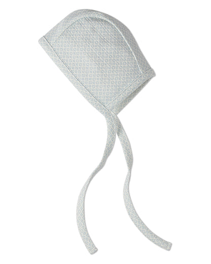 Baby "Allover Abstract Print" 100% Cotton Pointelle Knit Bonnet