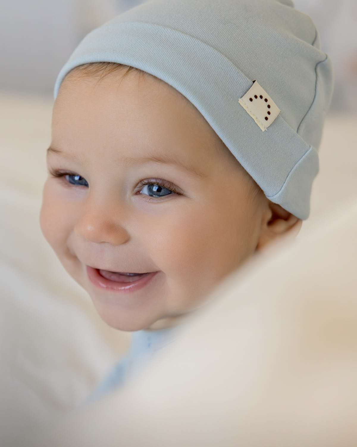 Infant 100% Pure Cotton Beanie : Color: Lilac