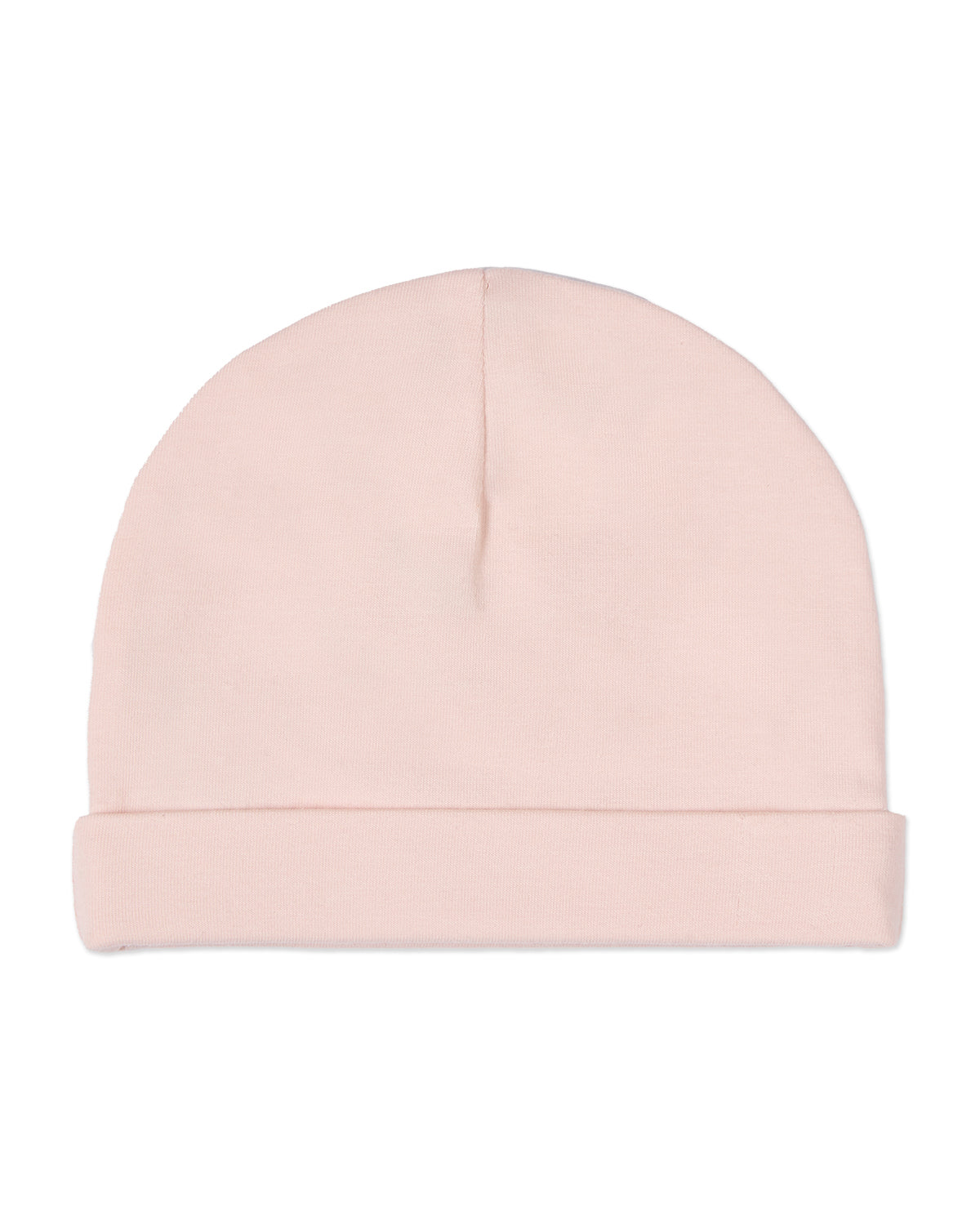 Infant Girls Solid Color Cotton Rich Baby Beanie : Color: Barely Pink