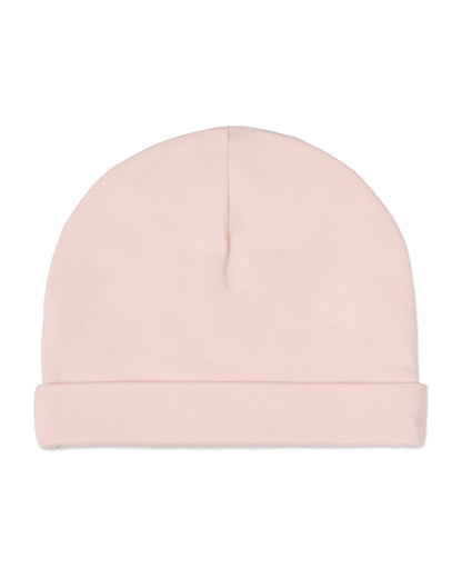 Infant Girls Solid Color Cotton Rich Baby Beanie : Color: Barely Pink