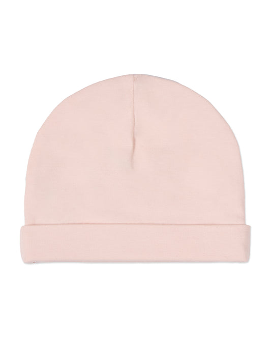Infant Girls Solid Color Cotton Rich Baby Beanie : Color: Barely Pink