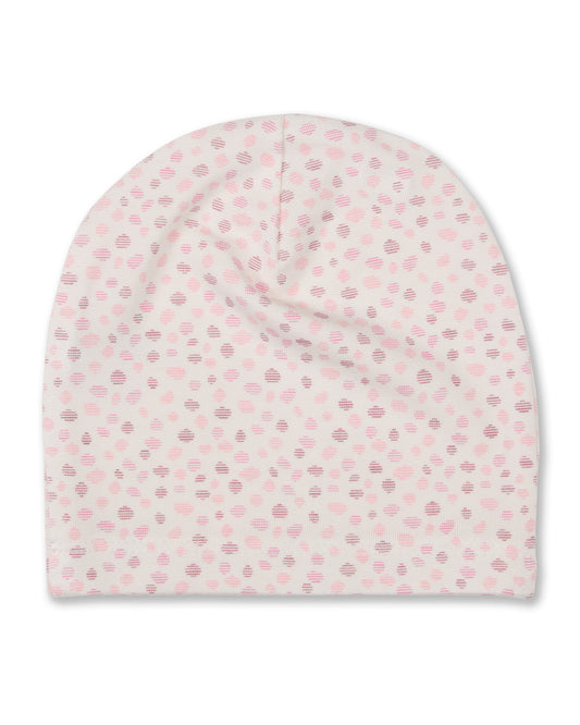 Baby "Abstract Spots" Reversible Rayon-Blend Beanie