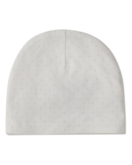 Baby "Put A Bow On It" 100% Cotton Polka Dot Knit Beanie