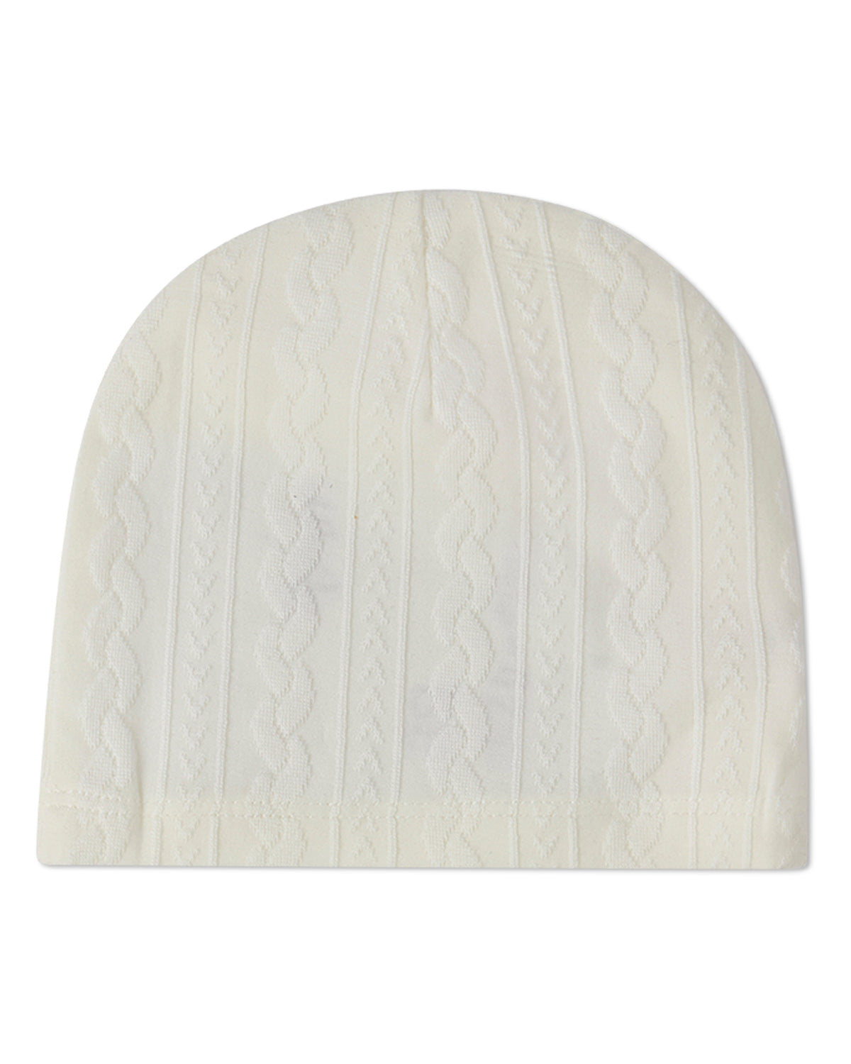 Baby Cozy Cotton-Rich Faux-Cable Jacquard Knit Beanie