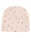 Baby "Tiny Leaves" Rayon-Blend Fine-Gauge Mini-Print Beanie