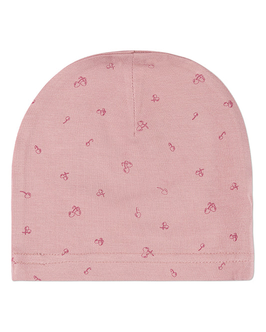 Baby "Delightful Cherries" Modal-Blend Mini-Print Beanie