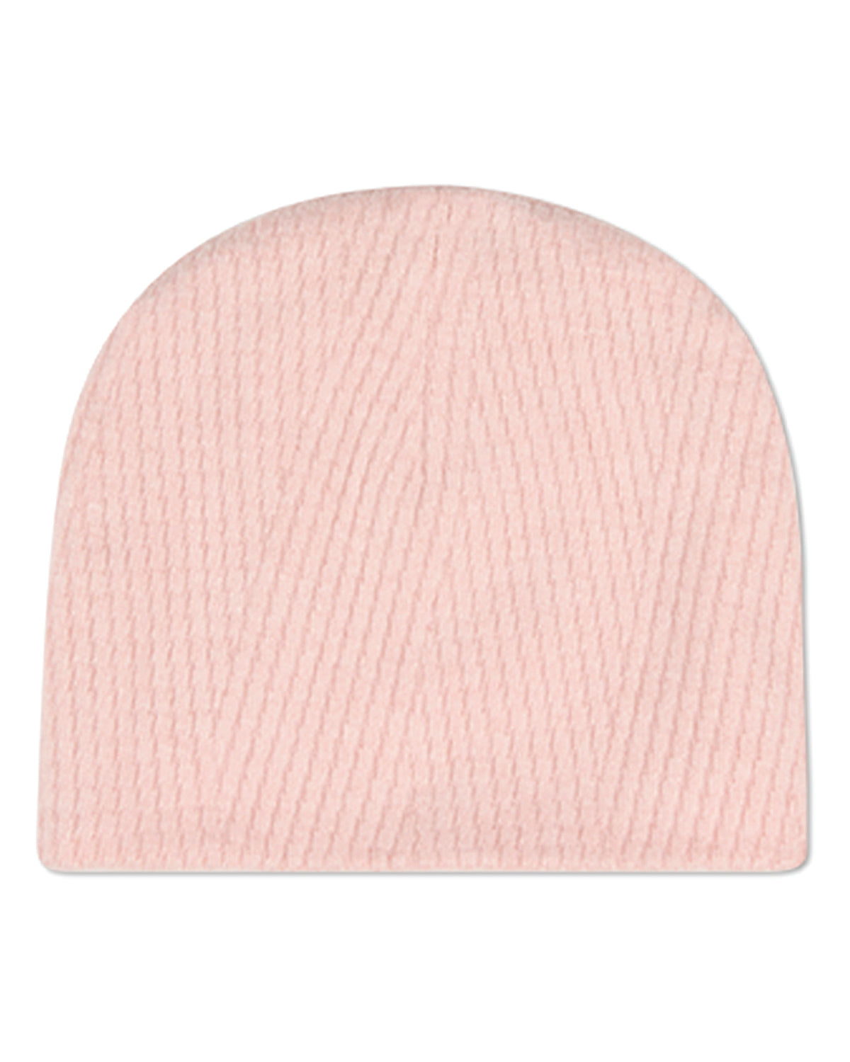 Baby Rayon-Blend Ribbed Crisscross-Textured Solid-Color Beanie