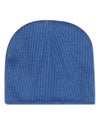 Baby Rayon-Blend Ribbed Crisscross-Textured Solid-Color Beanie