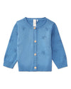 Baby and Toddler Boys Star Pattern 100% Cotton Cardigan : Color: Blue Indigo