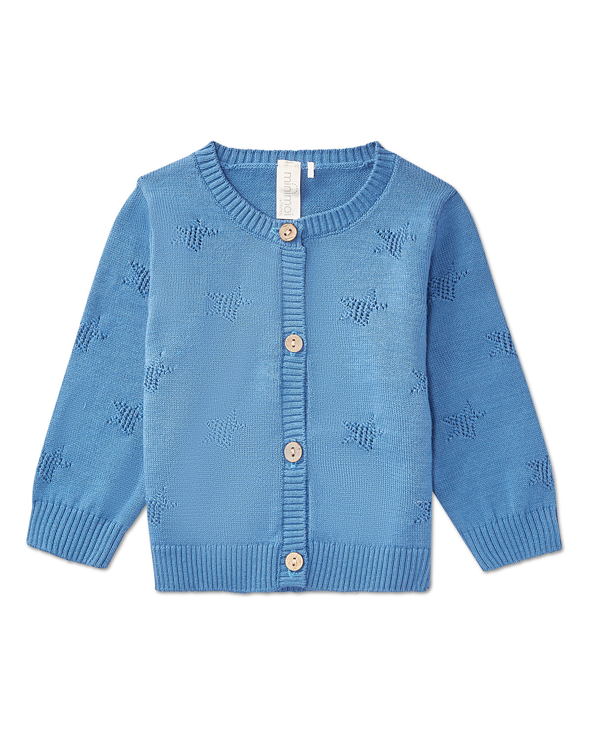 Baby and Toddler Boys Star Pattern 100% Cotton Cardigan : Color: Blue Indigo