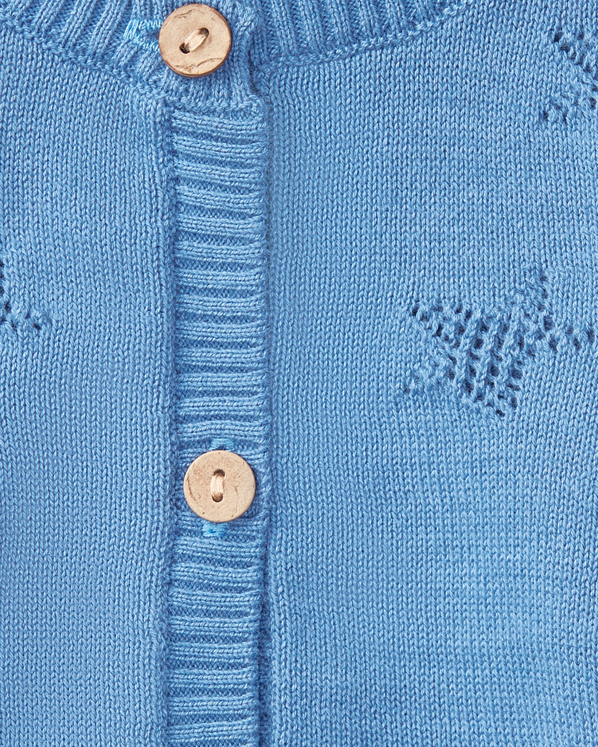 Baby and Toddler Boys Star Pattern 100% Cotton Cardigan : Color: Blue Indigo