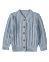 Kids Cozy Oversized Cable-Knit Cardigan Sweater : Color: Blue