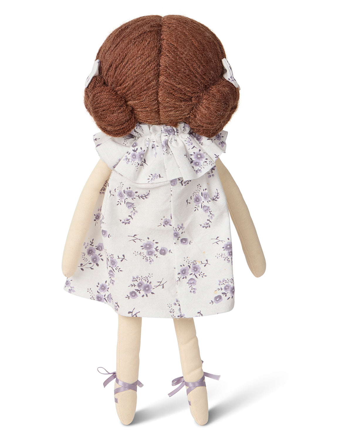 Baby Girls "Abigail" Cotton and Linen Rag Doll : Color: Lavender