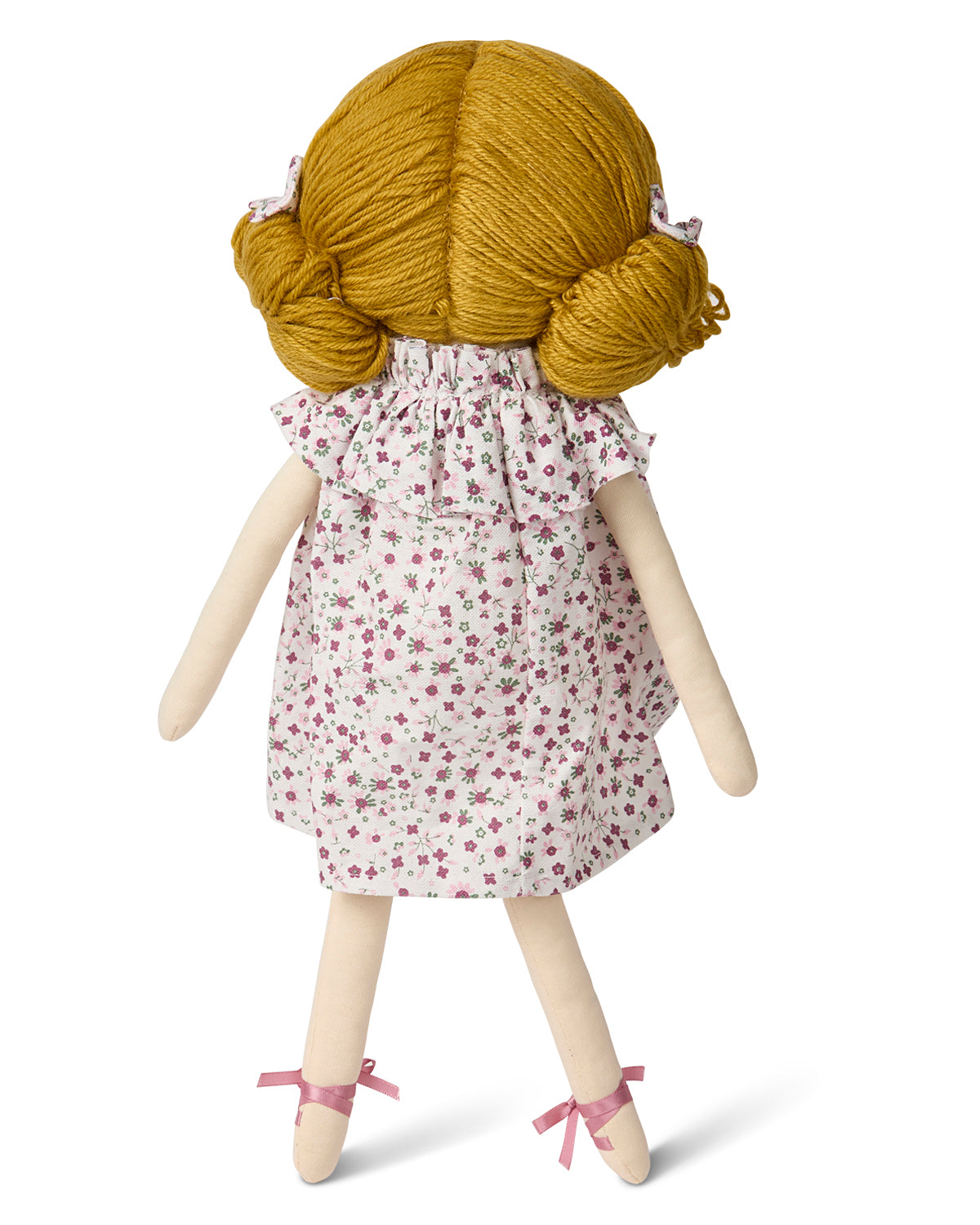 Baby Girls "Luna" Cotton and Linen Rag Doll : Color: Winter White