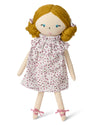 Baby Girls "Luna" Cotton and Linen Rag Doll : Color: Winter White
