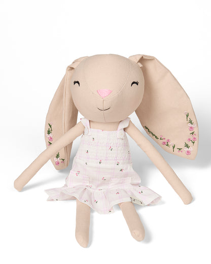 Bella Cotton/Linen Bunny Doll : Color: Pink