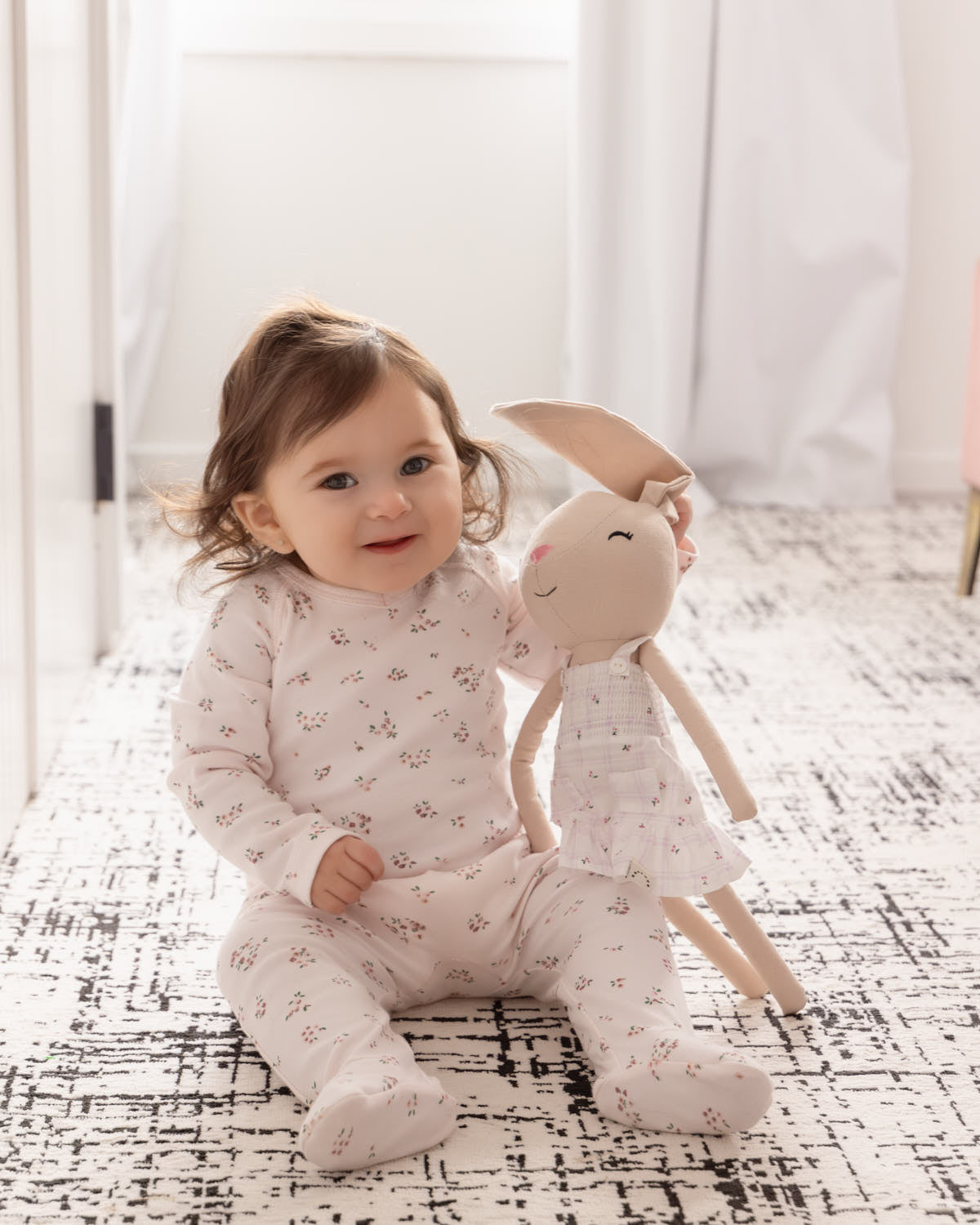 Bella Cotton/Linen Bunny Doll