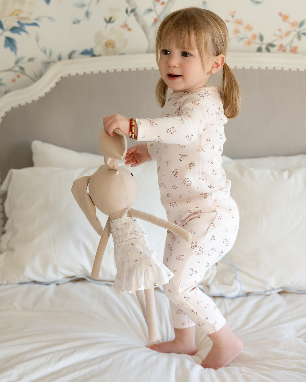 Bella Cotton/Linen Bunny Doll