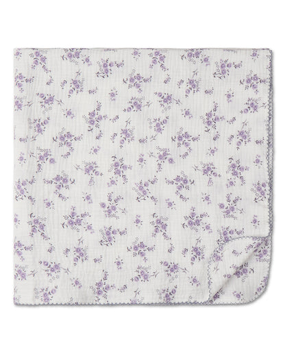 Baby Girls "Abigail" Cotton Swaddle Blanket : Color: Lavender