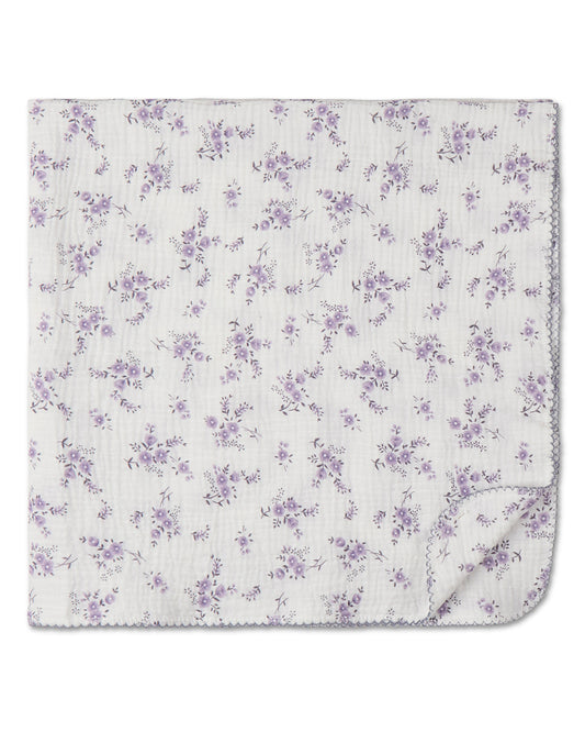 Baby Girls "Abigail" Cotton Swaddle Blanket : Color: Lavender