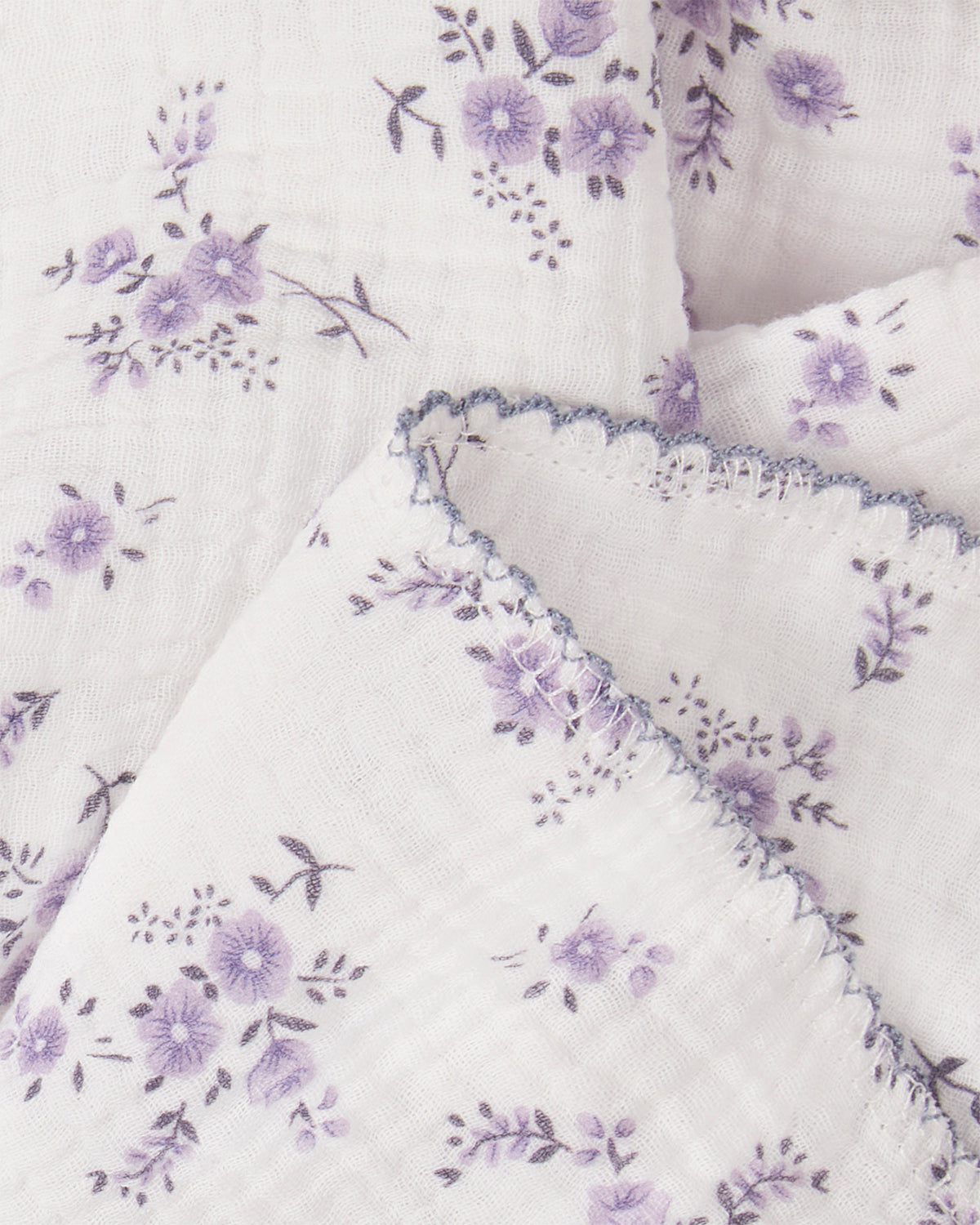 Baby Girls "Abigail" Cotton Swaddle Blanket : Color: Lavender