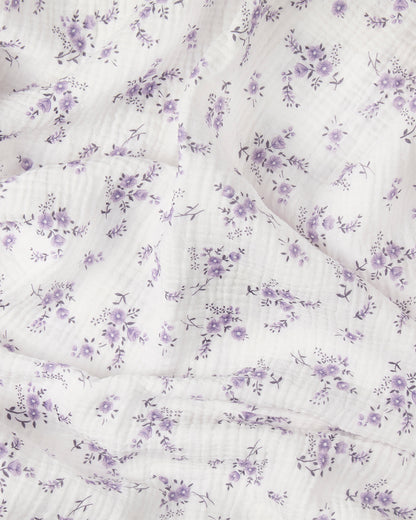 Baby Girls "Abigail" Cotton Swaddle Blanket : Color: Lavender