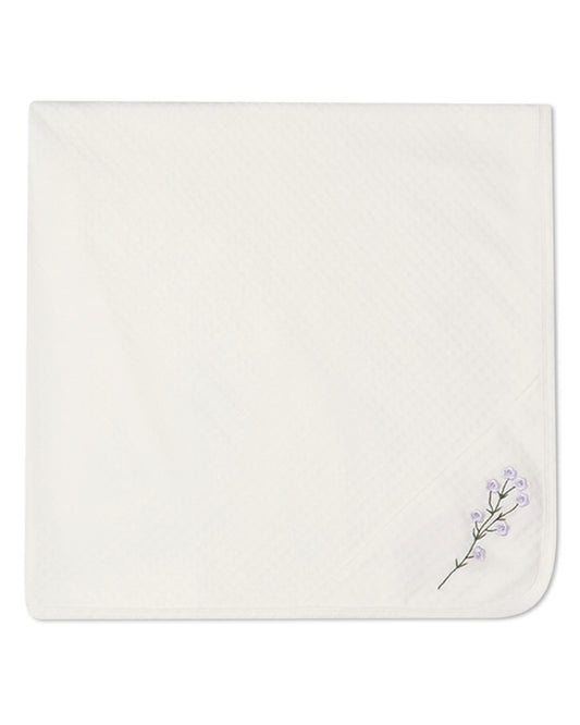 Baby Girls "Lilacs Are The Sweetest Bloom" Cotton / Rayon Blanket