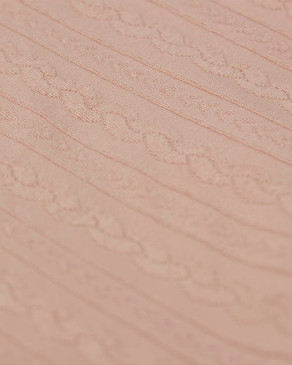 Baby Faux-Cable Cotton-Rich Textured Swaddle Blanket