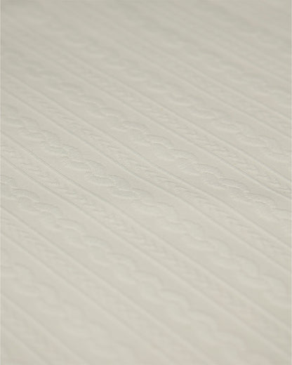 Baby Faux-Cable Cotton-Rich Textured Swaddle Blanket