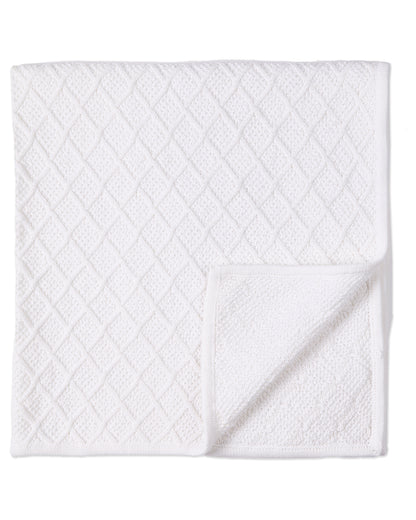 Baby Unisex "Simply Sweet" 100% Cotton Knit Cuddle and Receiving Blanket : Color: White