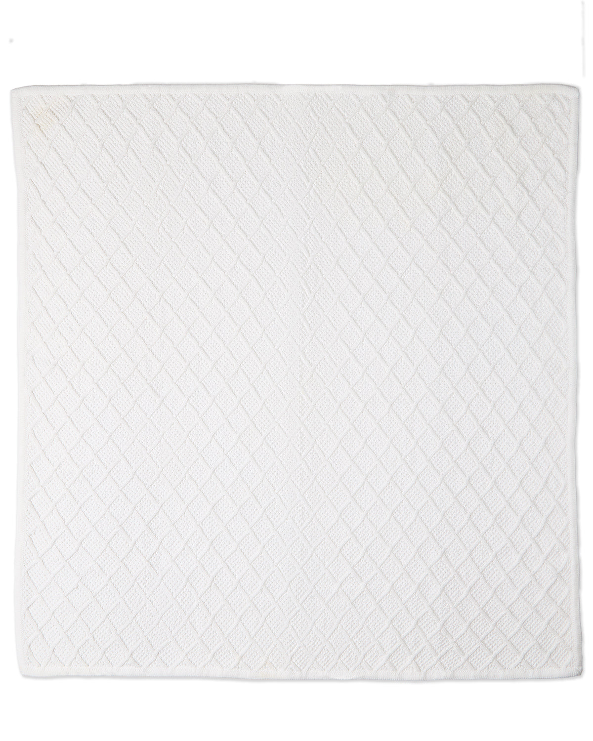 Baby Unisex "Simply Sweet" 100% Cotton Knit Cuddle and Receiving Blanket : Color: White
