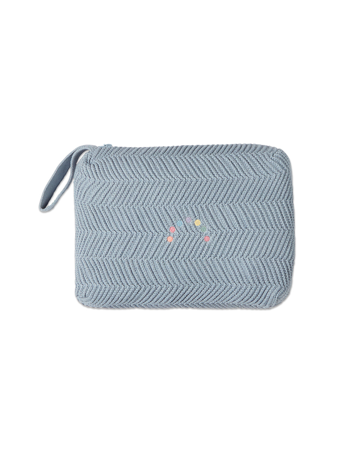 Baby Herringbone Knit 100% Cotton Blanket with Carry Pouch : Color: Blush Pink