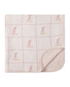 Baby Girls "Sitting Goose" Cotton-Rich 2-Sided Swaddle Blanket