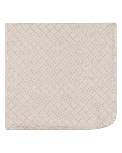 Baby Girls "Harlequin Heart" Modal-Blend All-Over Printed Swaddle Blanket