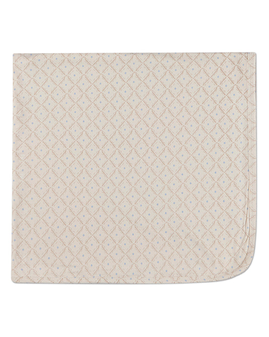 Baby Boys "Harlequin Diamond" Printed Modal-Blend Swaddle Blanket