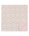 Baby Girls Floral-Printed Double-Sided 100% Cotton Snuggle Blanket