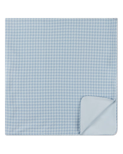 Baby Boys Houndstooth-Printed Double-Sided 100% Cotton Swaddle Blanket