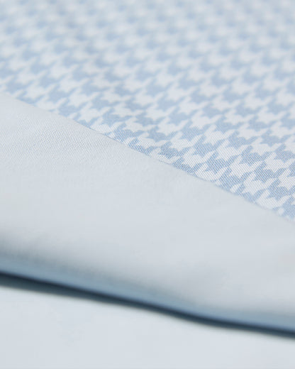 Baby Boys Houndstooth-Printed Double-Sided 100% Cotton Swaddle Blanket